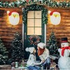 KOVOT Set of 2 Santa Porch Light Covers | Weatherproof Outdoor Holiday Decor | 9" W x 12" H | Easily Fits Most Light Fixtures for Instant Festivity - 4 of 4