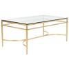Abelard Cocktail Coffee Table - Gold/Glass - Safavieh - 3 of 4