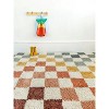 Rainbow Checker Indoor Rug, 4'W x 5'5"L" - 3 of 4