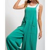 Women's Teal My Lungs Give Out Overalls - Easel - 4 of 4