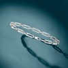 Ross-Simons 1.00 ct. t.w. Diamond Paper Clip Link Bracelet in Sterling Silver - 3 of 4