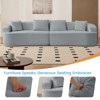 Mjkone 112" Curved Modular Sectional Sofa in Chenille Fabric Modern Minimalist Design Compressed No Assembly Required - 4 of 4
