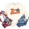 Simply Sage Market Women's Give Thanks Pumpkin Long Sleeve Garment Dyed Tee - 3 of 4
