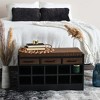 Entryway Storage Bench with 3 Drawers 10 Shoe Compartments and Cushioned Seat - 2 of 4