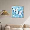 Art Remedy Textured Blue Butterflies Butterfly Wall Art Framed - 2 of 4