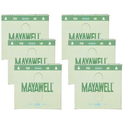 Mayawell Pear Lime Prebiotic Soda - Case of 6/4/12 fz