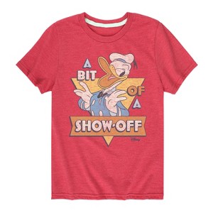 Boys' - Disney - Donald Bit Of A Show Off Short Sleeve Graphic T-Shirt - 1 of 4