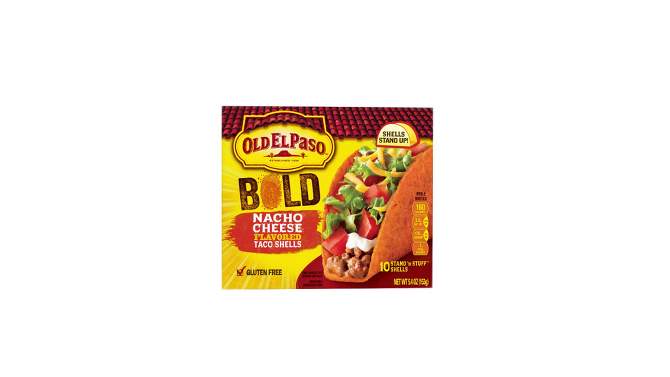 Old El Paso Gluten Free Bold Nacho Cheese Taco Shells - 5.4oz, 2 of 14, play video