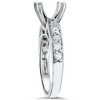 Pompeii3 1/2ct Diamond Semi Mount Ring 14K White Gold - 2 of 4