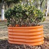 40 x 24 x 18 in. Galvanized Steel Oval Outdoor Raised Garden Beds, Eco-Safe Metal Kids Planter Box (3-Pack) - 4 of 4
