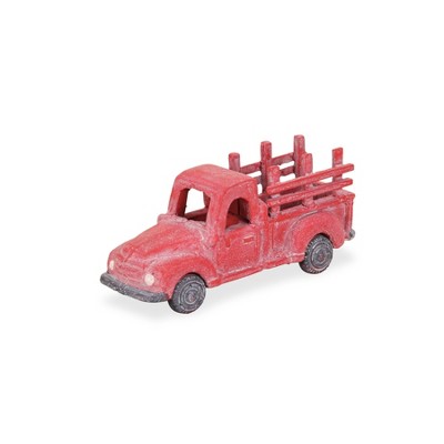 Cheung's Menica Rustic Cast Iron Red Truck Decor