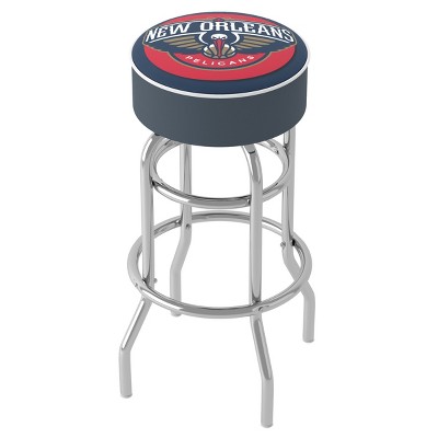 New Orleans Pelicans Blue Vinyl Swivel Bar Stool