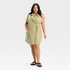 Women's Mini Wrap Dress - Wild Fable™ Olive Green - 3 of 3