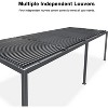 PURPLE LEAF Outdoor Louvered Pergola with Adjustable Metal Roof for Patio Pergola - 4 of 4
