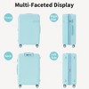 Gulches 4 Piece Luggage Set with Compression Packing Cubes for Suitcase Expanable Spinner Wheels Lightweight Suitcase with TSA Lock (16"+20"+24"+28") - 4 of 4