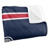 Gonzaga University Primary Logo Stripes Silky 50x60 Blanket, 1 Sided - 3 of 4
