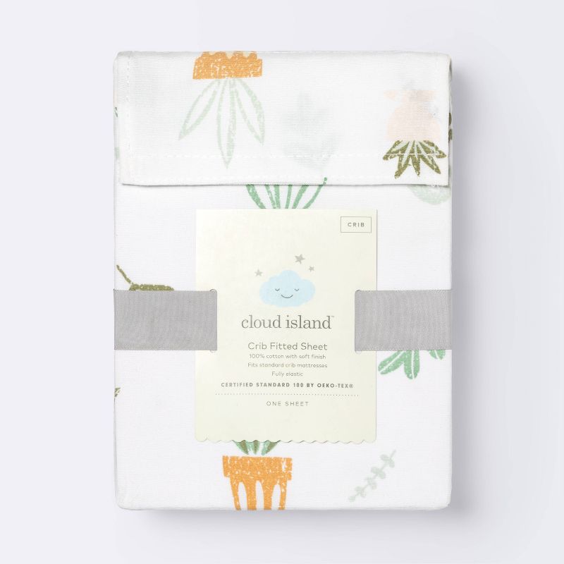 Fitted Crib Sheet Plants - Cloud Island&#8482;, 5 of 6