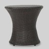 Sagan 3pc Wicker Patio Chat Set: Sturdy Iron Frame & Weather-Resistant Cushions - Christopher Knight Home - 3 of 4