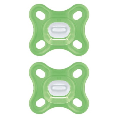 Image of MAM Comfort 2pk Pacifier 0-4 Months - Green
