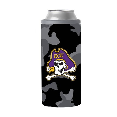 NCAA East Carolina Pirates 12oz Black Camo Slim Can Cooler