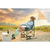 XINGHANZHENXUAN Patio Accent Chairs, Folding Chair with Drink Holder, High Backrest, Armrests for Patio, Beach, Hiking - 3 of 4