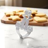 Unique Bargains Cookie Cutters Anchor-shaped Cookie Mould Dishwasher Safe Stainless Steel Silver Tone 3.2"x4.2"0.7" 1Pcs - 2 of 4