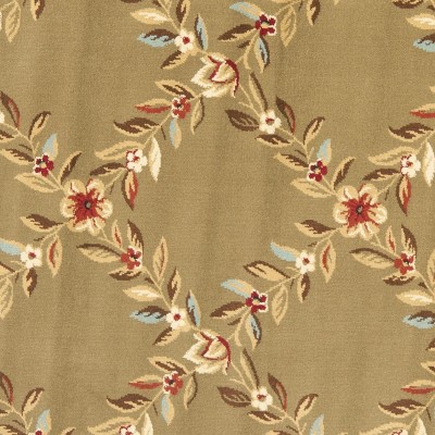 Safavieh Lyndhurst Green Floral Round Synthetic Area Rug