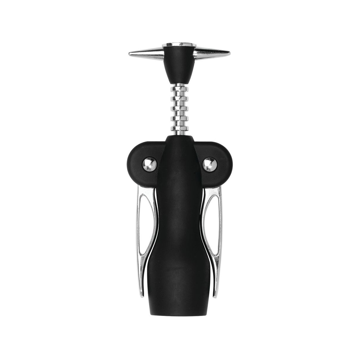 True Duke Winged Corkscrew, Stainless Steel Wine Opener with Non Slip Comfort Grip for Home Bar, Kitchen, Wedding Party, Housewarming Gifts, Black