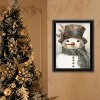 Old World Frosty The Snowman Black Framed Wall Art for Living Room,Holiday Wall Art Print for Home Decor,Wall Art by Jo Moulton - 3 of 4
