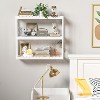 Bathroom Shelves Over Toilet Storage - 3 Tier Wall Mounted Bamboo Bathroom Shelf Organizer - 4 of 4