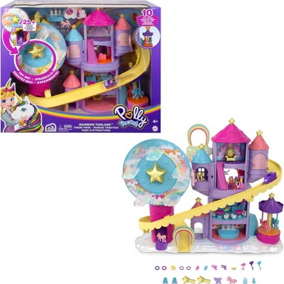 Polly Pocket Rainbow Funland Theme Park Playset