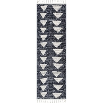 Well Woven Tango Geometric Triangle Stain-resistant Area Rug