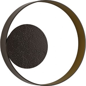 Progress Lighting Z-2010 Collection, 1-Light LED Wall Sconce, Oil Rubbed Bronze, Eclipse-Inspired Shade - 1 of 2