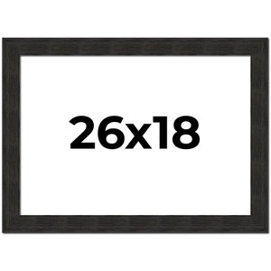 PosterPalooza | Contemporary Black Picture Frame - UV Acrylic, Backing Board, Hanging Hardware Included - 1 of 4