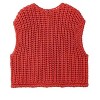Coolmee Womens Chunky Knit Sweater Vest Casual Sleeveless Button Down Cardigan with Pockets - 2 of 3