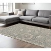 5' Gray Round Wool Hand Tufted Area Rug - 2 of 4