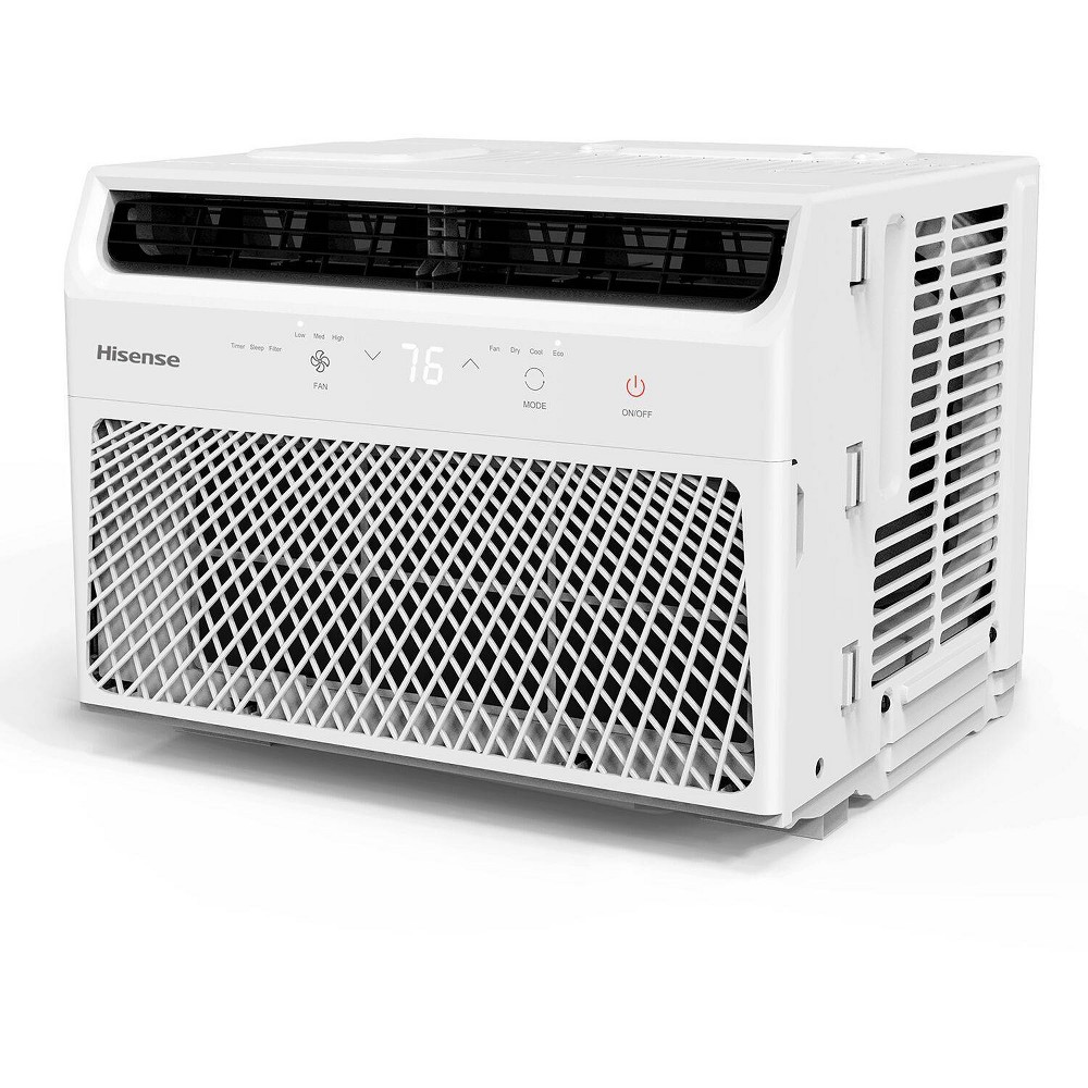 Hisense 6000 BTU Window Air Conditioner with Remote Control: 4-Way Air Direction, 3 Speeds, 200-500 sq. ft. Coverage