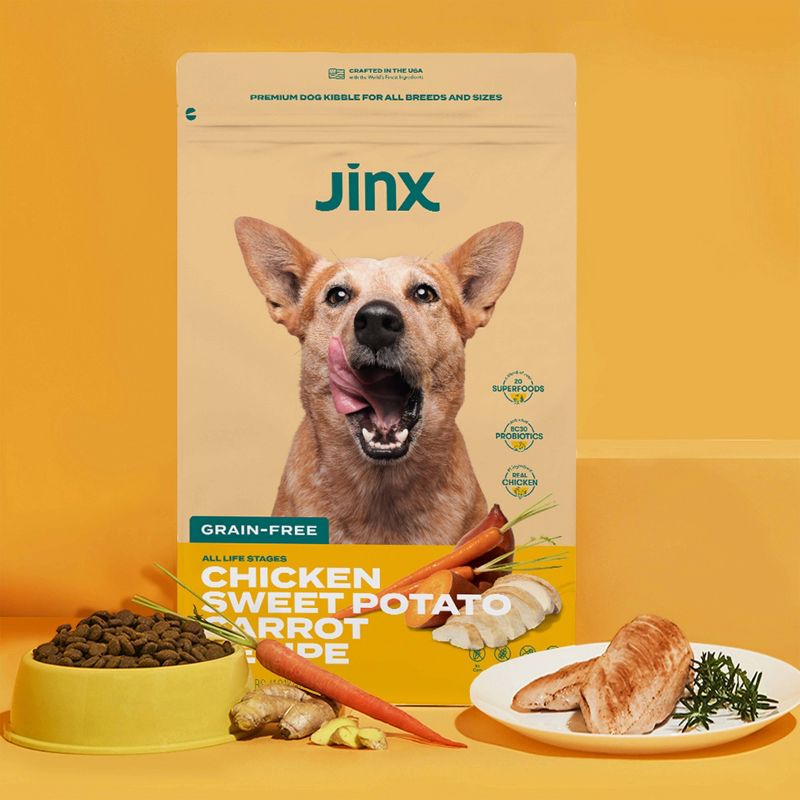 Jinx Grain-Free Dry Dog Food with Chicken, Sweet Potato & Carrot Flavor, 5 of 8