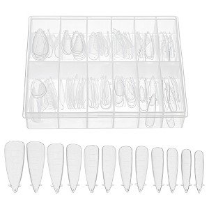 Unique Bargains Scale Faux Crystal Extension Fake Nails 120 Pcs - 1 of 4