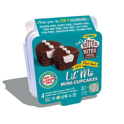 Better Bites Gluten Free Vegan  Lil&#39; Mo Mini Cupcakes - 4ct