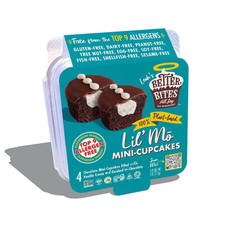 Better Bites Gluten Free Vegan  Lil&#39; Mo Mini Cupcakes - 4ct, 1 of 5