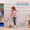 ECR4Kids Bentwood Stackable Stools, 6-Piece - 3 of 4