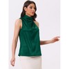 Allegra K Women's Satin Halter Neck Elegant Sleeveless Silky Summer Top - 3 of 4