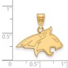 Black Bow Jewelry 14k Yellow Gold Montana State Bobcats NCAA Medium Pendant - 2 of 3