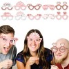 Big Dot of Happiness Bride Squad Glasses - Paper Card Stock Rose Gold Bridal Shower or Bachelorette Party Photo Booth Props Kit - 10 Count - 2 of 4