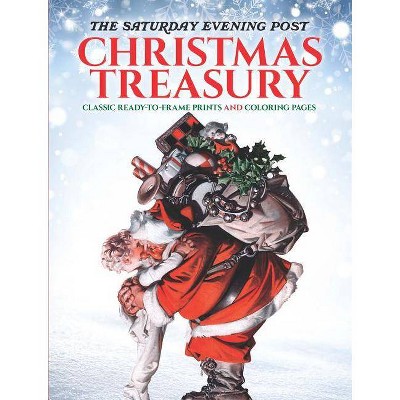 The Saturday Evening Post Christmas Treasury - (Adult Coloring) by  Marty Noble (Paperback)