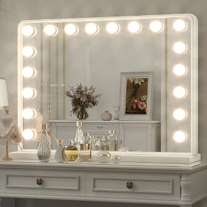 Keonjinn Large LED Vanity Makeup Mirror with LED Bulb Lights, Hollywood Makeup Mirror - 1 of 4