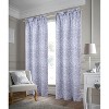 RT Designer Collection Crystal Jacquard Rod Pocket Foam Back Luxurious Modern Design Curtain Panel 54" x 84" Charcoal - 2 of 4