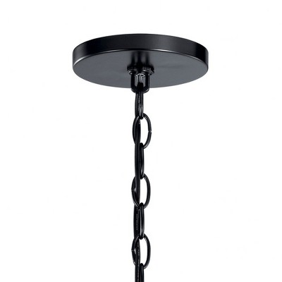 Capitol Hill 30.75" Black Modern 12-Light Chandelier