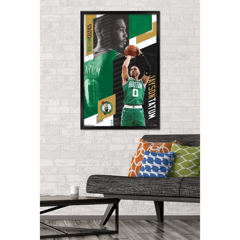 Trends International NBA Boston Celtics - Jayson Tatum 19 Framed Wall Poster Prints, 2 of 7